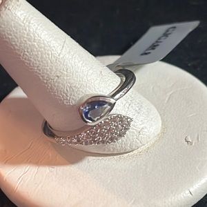 Tanzanite sterling silver ring - B42